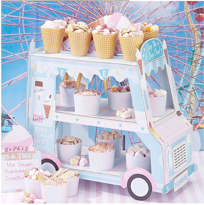 Ice Cream Van Cup Cake Stand