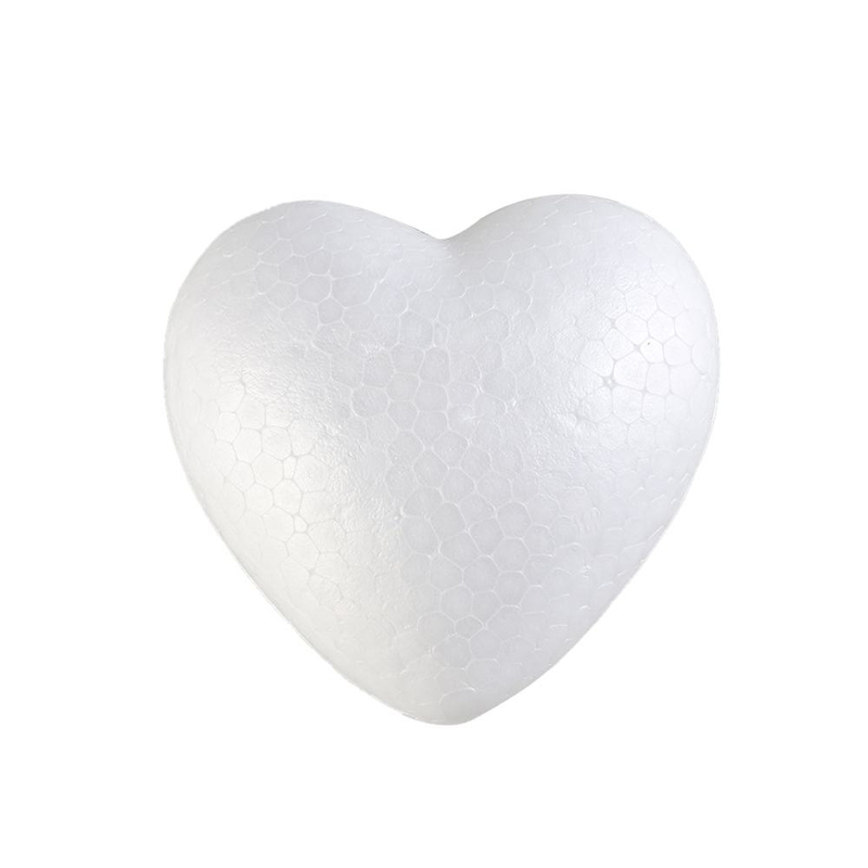 15cm Polystyrene Foam Heart