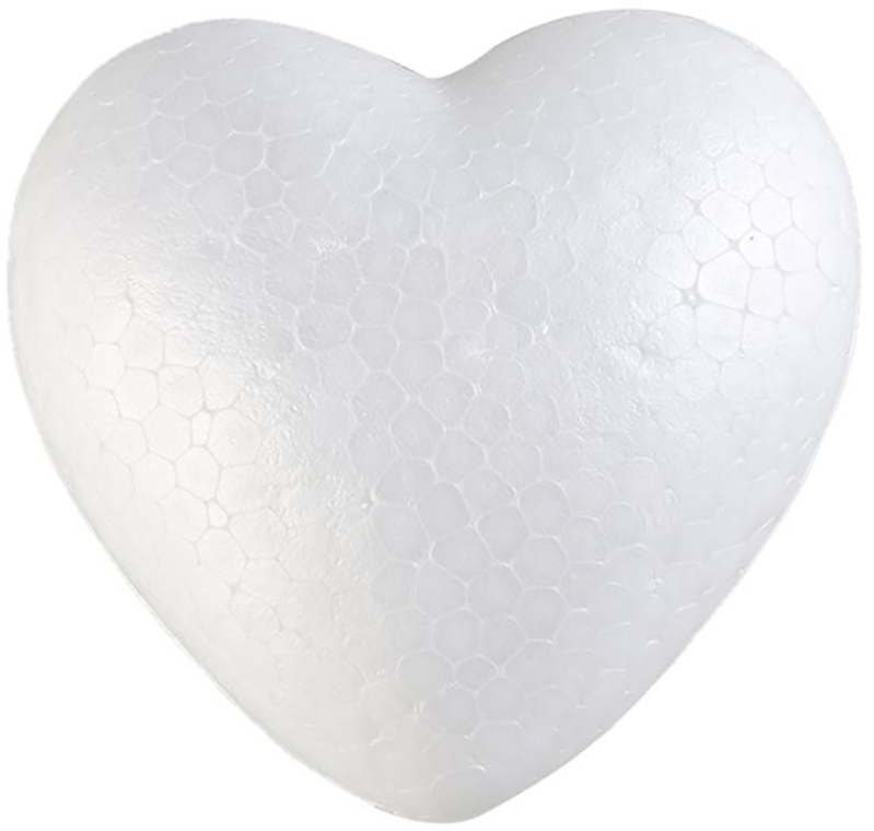 30cm Polystyrene Foam Heart