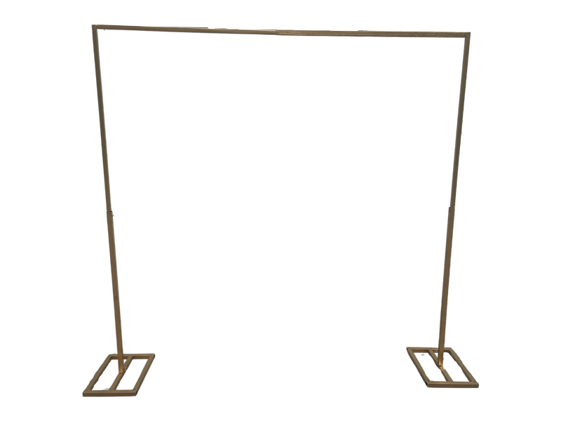 2m Square Balloon Arch/Backdrop Frame - Metallic Gold (FACTORY SECOND)
