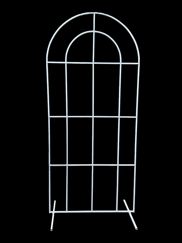 225cm Window Style Arch - White