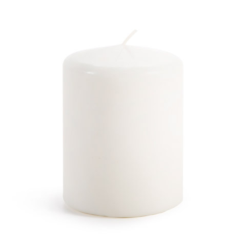 10cm White Pillar Candle Wax