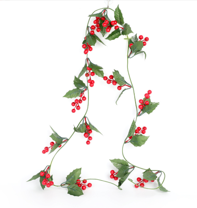 1.8m - Holly and Berry Christmas Garland