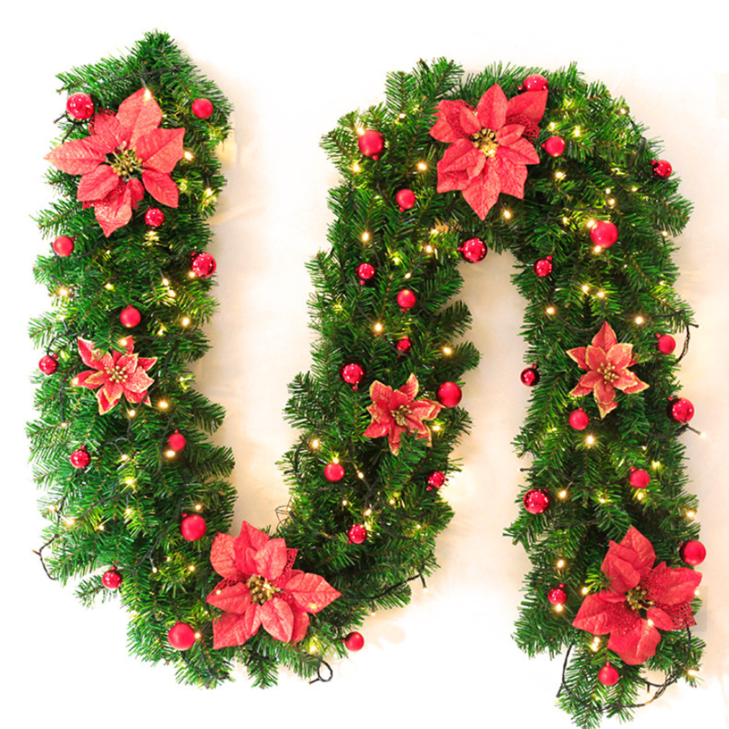 270cm Red Christmas Garland/Table Runner