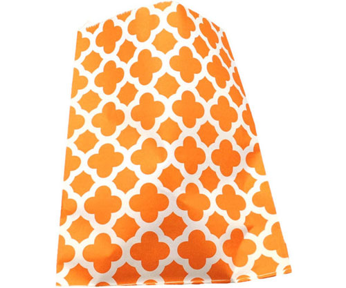 Orange Paisley Lolly Bag