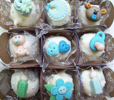 Baby Shower Comestível Chocolate Truffles