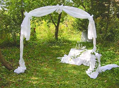 Garden Wedding Ceremony