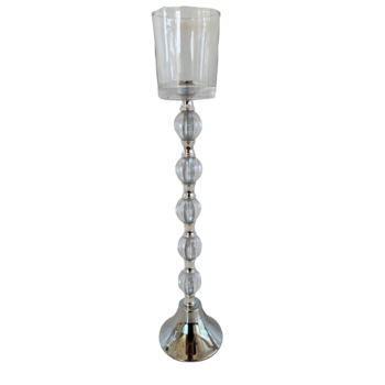 38cm Silver Based Votive Candle Holder/Vase