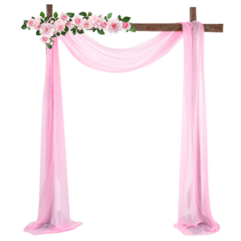 Chiffon Backdrop Curtain Draping/Swagging - Pink