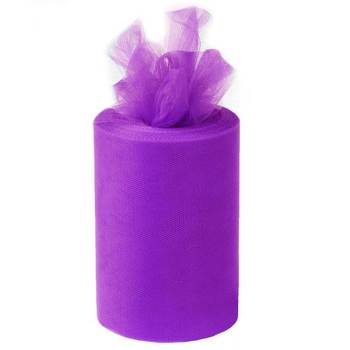 6inch x 100yd Quality Tulle Roll - Bright Lavender