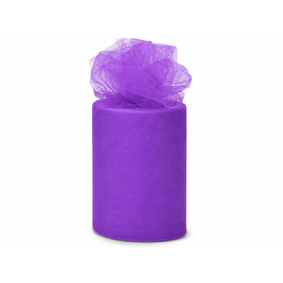 6inch x 100yd Quality Tulle Roll - Purple