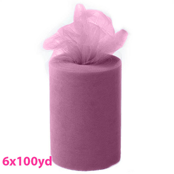 6inch x 100yd Quality Tulle Roll - Dusty Lavender