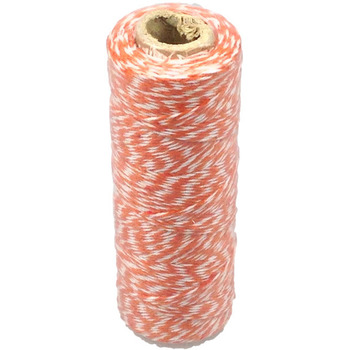 12ply Bakers Twine 100yd - White and Orange
