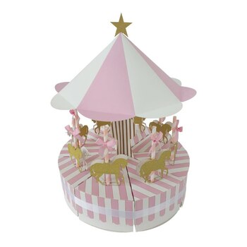 Girls Baby Shower/BIrthday Party Carousel Cake Boxes