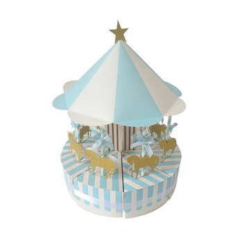 Boys Baby Shower/BIrthday Party Carousel Cake Boxes