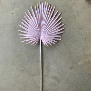 92cm Fan Palm Frond Leaf - 12 Colours Available [colours: Pink]