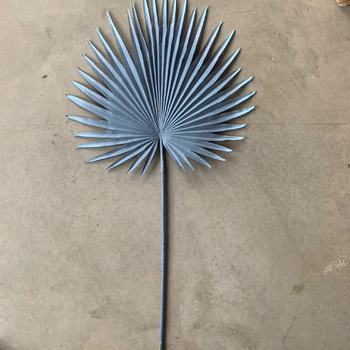 92cm Fan Palm Frond Leaf - 12 Colours Available [colours: Blue]