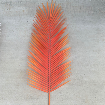 92cm Large Palm Frond Leaf - 4 Colours Available [colours: Orange]
