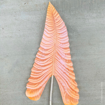 106cm Giant Calla Lily Leaf - Peach