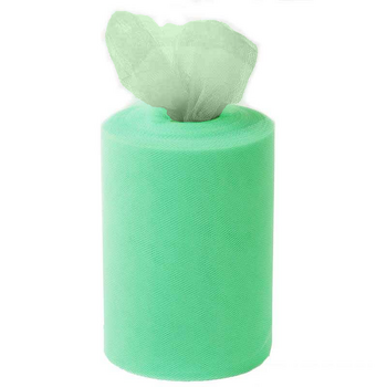 6inch x 100yd Quality Tulle Roll - Pastel Green