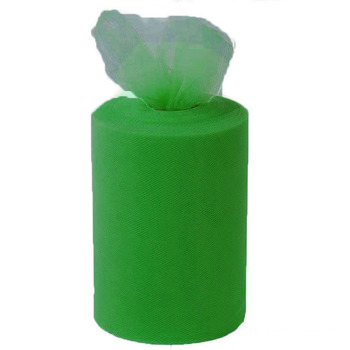 6inch x 100yd Quality Tulle Roll - Green
