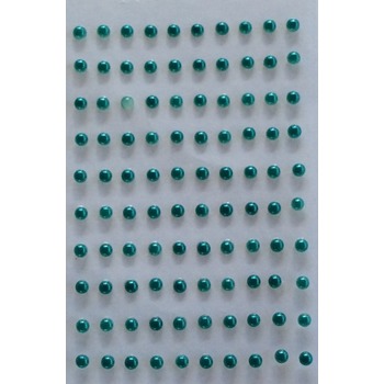 3mm Stick On-Pearls - Aqua