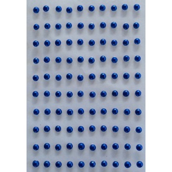 3mm Stick On-Pearls - Sapphire