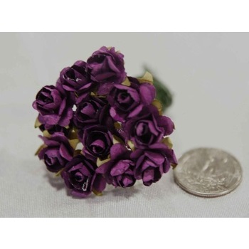 Paper Roses - Eggplant - 144/pk