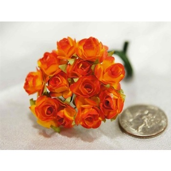 Paper Roses - Orange - 144/pk