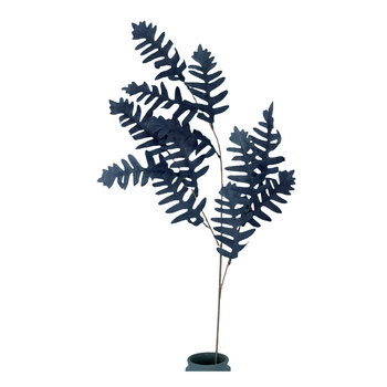 105cm Fern Branch - Dark Blue