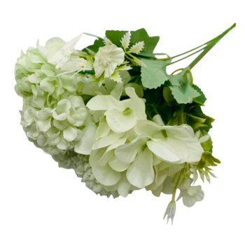 Green Mixed Hydrangea/Carnation - Filler Bunch