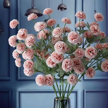 74cm 7 Head Carnation Stem - Pink - SECONDS