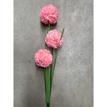 Pink Onion Ball Flower Stem - 73cm  Lots of colours