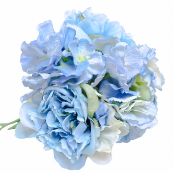Blue Large Mixed Hydrangea and Peony Bouquet