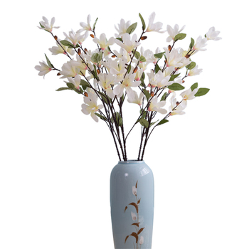 88cm White Magnolia Stem