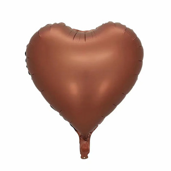 45cm Brown Foil Heart Balloon