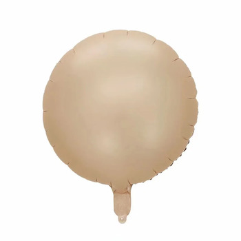 45cm Beige Foil Round Balloon