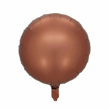 45cm Brown Foil Round Balloon