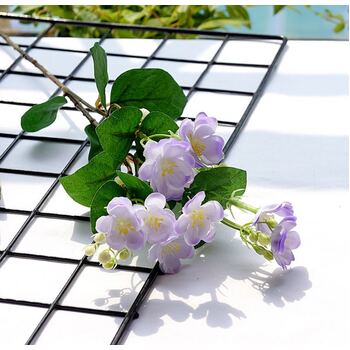 55cm Hydrangea Filler Flower Stem -Light Purple