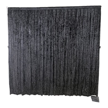 3x3m - Black Velvet Wedding Backdrop Curtain
