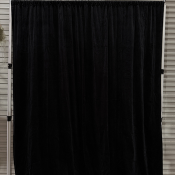 3x3m - 90%+ Blockout Black Velvet Wedding Backdrop Curtain
