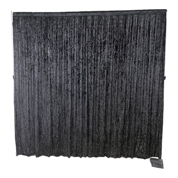 thumb_3x3m - Black Crushed Velvet Wedding Backdrop Curtain
