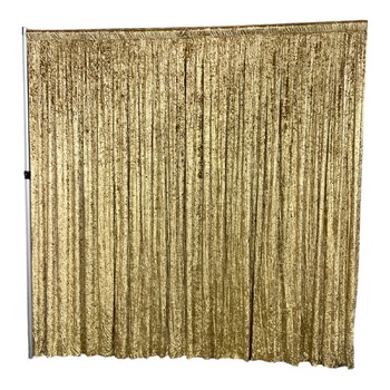 thumb_3x3m - Gold Crushed Velvet Wedding Backdrop Curtain 
