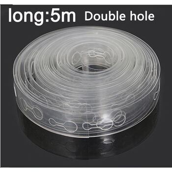 5m Clear Double Hole Balloon Garland/Arch Decorating Strip