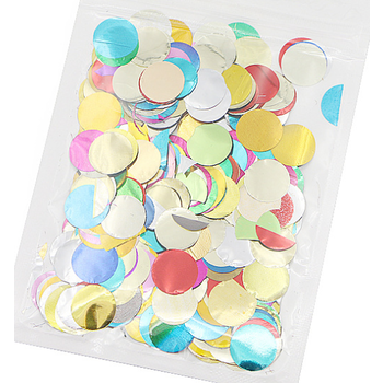 Mixed Colour Foil -10gm Bag of Confetti - Balloons & Wedding