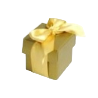 50pk 2pc Favor Box  Gold