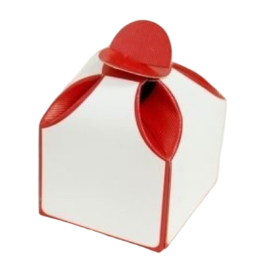 50pk Two Tone Favor Box - Red
