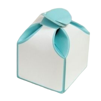 50pk Two Tone Favor Box - Turquoise