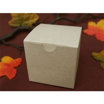 50pk 7.5cm Favor Box - Natural (shabby chic) - Cup Cake Box