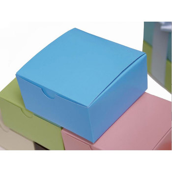 50pk 4x4x2inch Cake Box French Blue